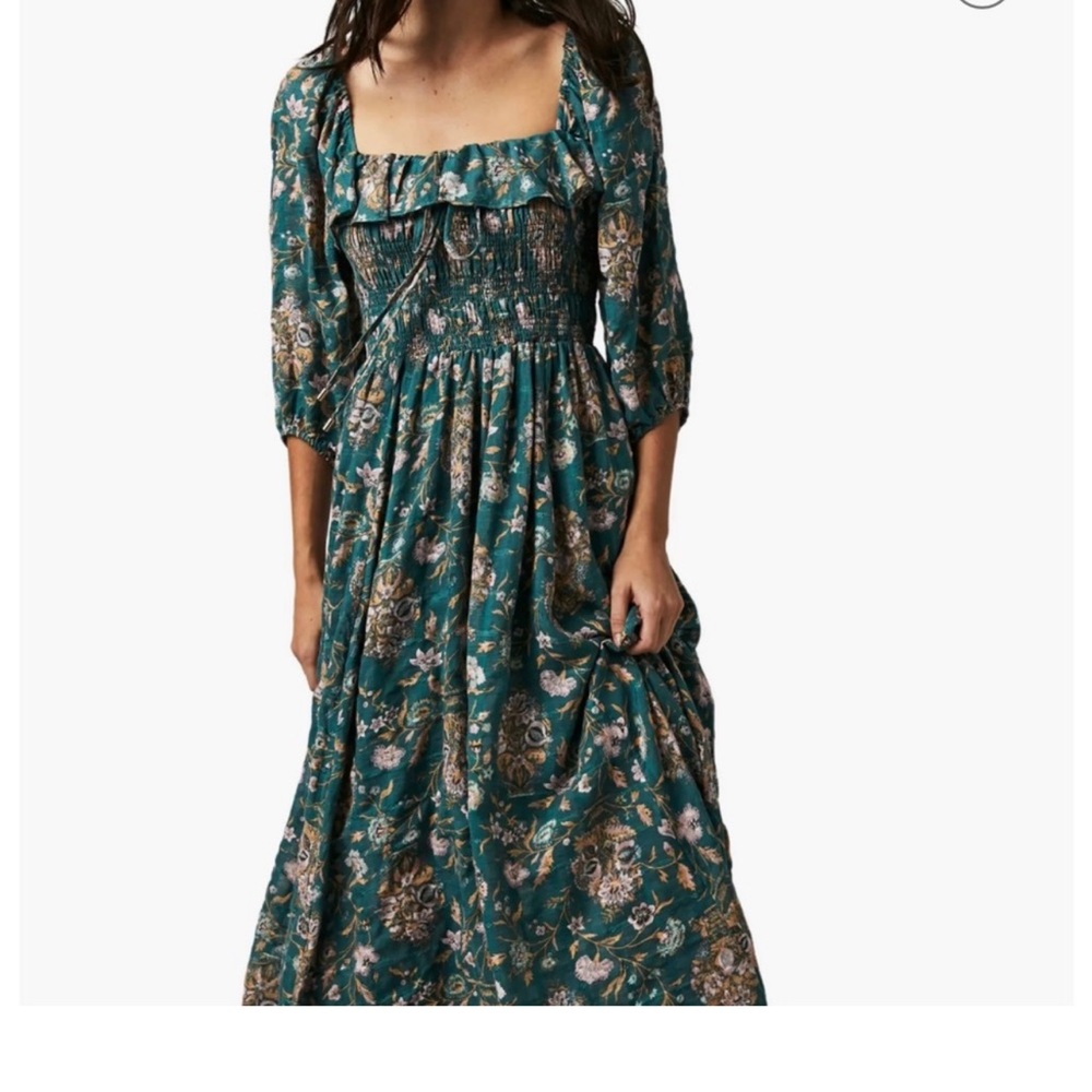 Free People Oasis Printed Midi Dress